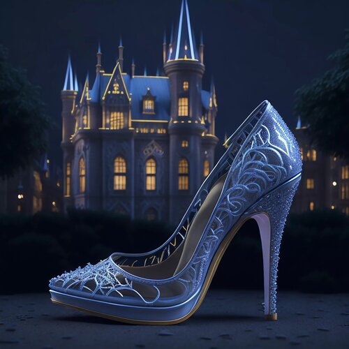 Produit charm Pantoufle de verre